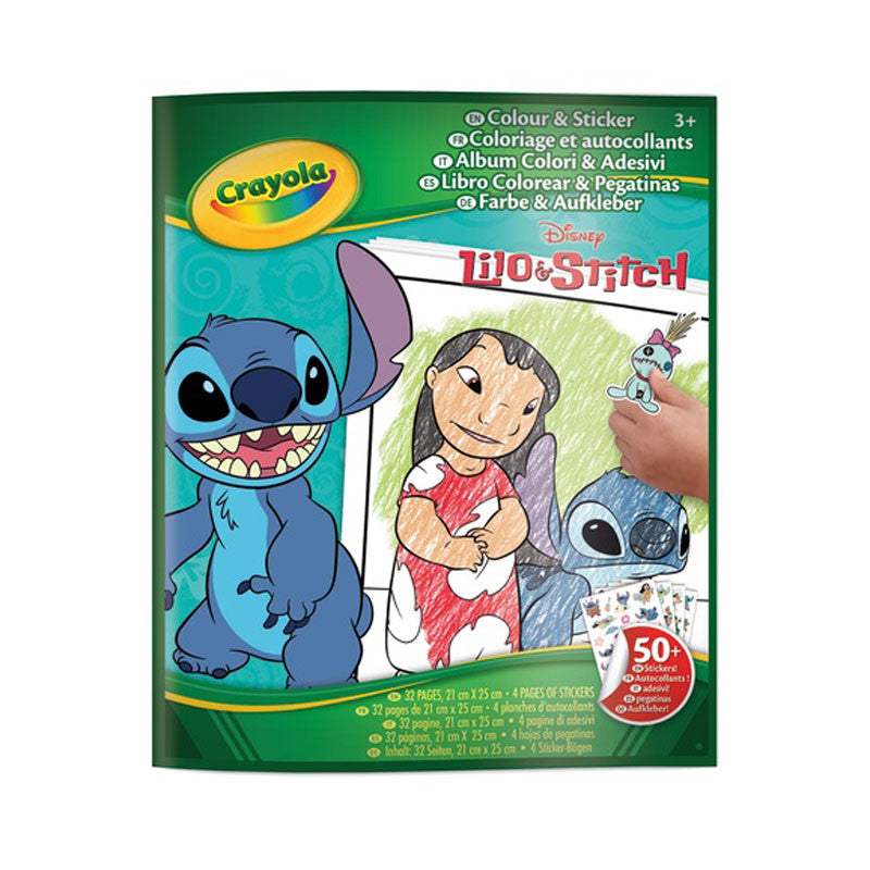 CRAYOLA Disney Lilo & Stitch Color & Sticker Pad – Mess-Free Creative Activity Set - Image 2