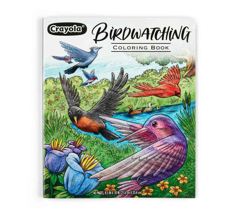 Crayola 40-Page Coloring Book, Bird Watching