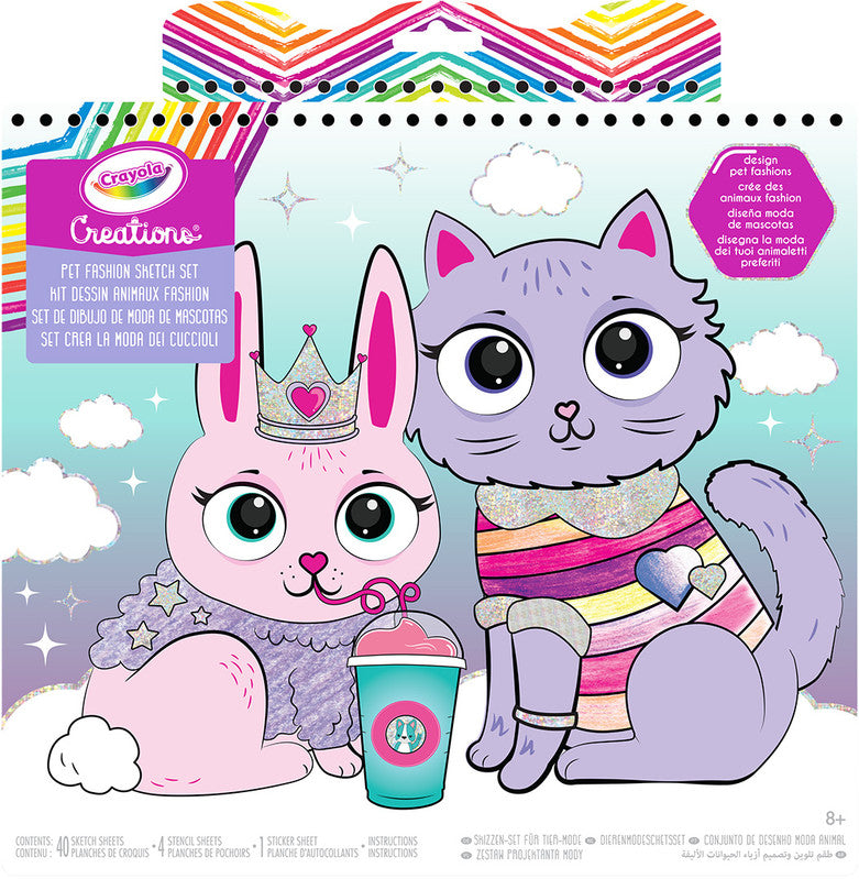 CRAYOLA LLC CRAYOLA CREATIONS PETS FASHION SKETCH SET