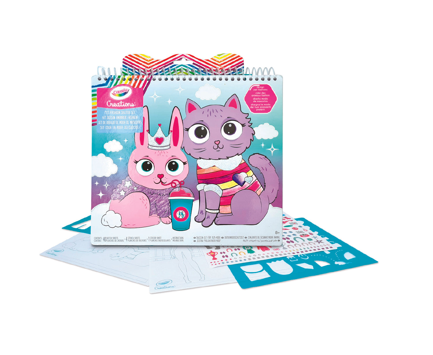 CRAYOLA CREATIONS PETS FASHION SKETCH SET