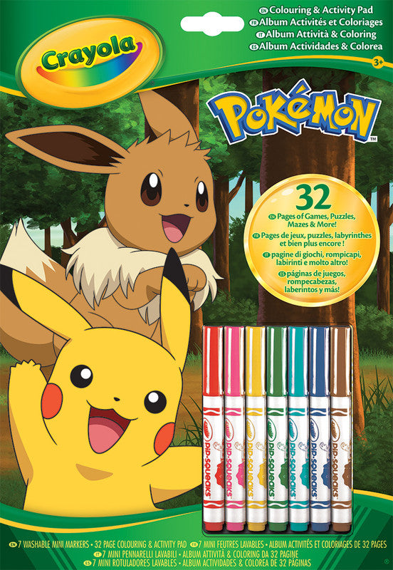 CRAYOLA LLC CRAYOLA COLOR & ACTIVITY PAD, POKEMON