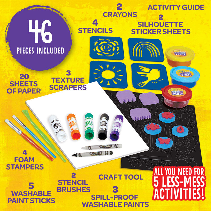 CRAYOLA LLC LESS MESS PAINTING ACTIVITY KIT - Image 4