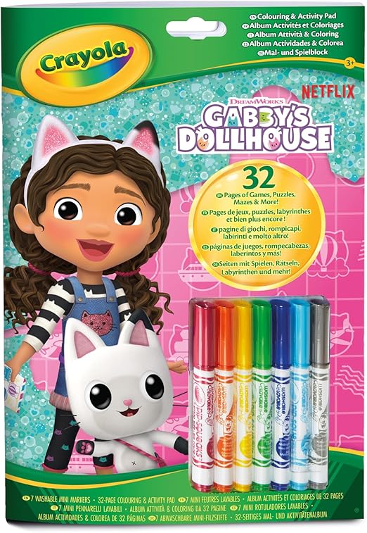 CRAYOLA Gabby Color & Activity Pad Art Kit