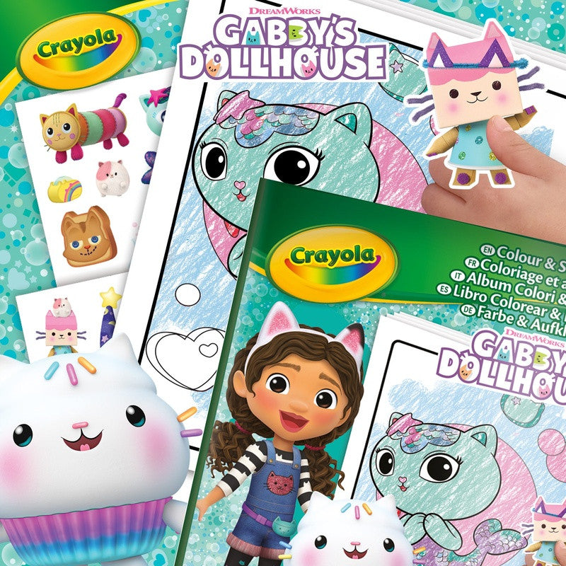 CRAYOLA Gabby’s Dollhouse Color & Sticker Activity Set – Mess-Free Creative Fun - Image 5