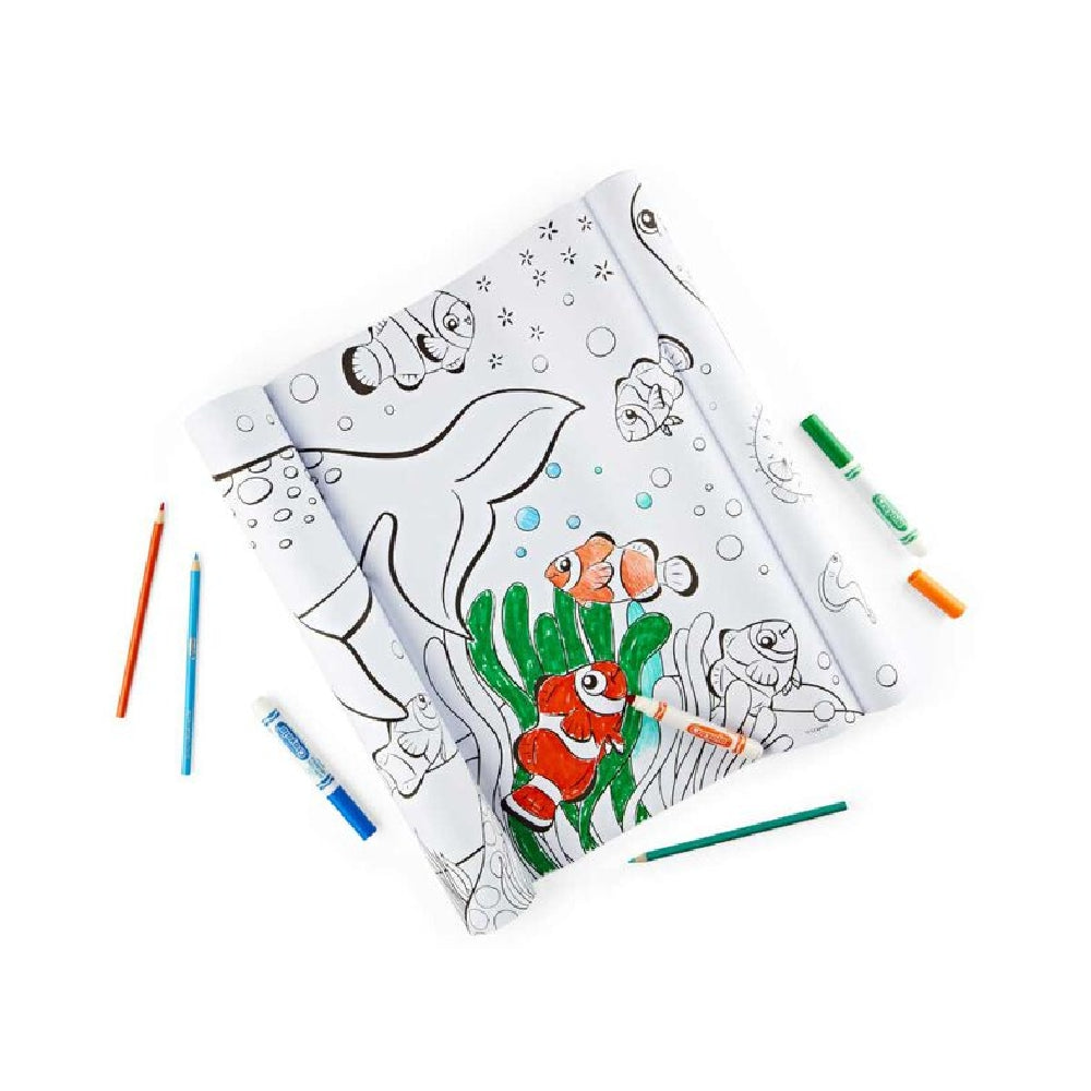 CRAYOLA LLC Crayola Deep Sea Friends Giant Colouring Roll Unisex, 3+ Years - Image 2