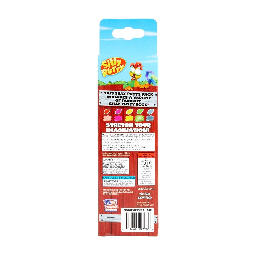 CRAYOLA LLC Crayola Silly Putty Party Pack Unisex, 4+ Years, Pack of 5 - Image 5