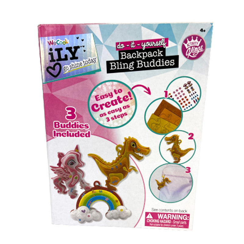 WECOOL Ily Activity Kings DIY Backpack Buddies Keychains Unisex, 3-4 Years