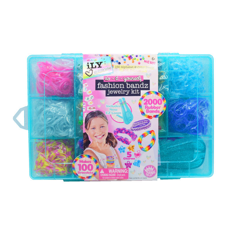 Ily DIY Fashion Bandz Jewelry Kit – Teal Storage Case