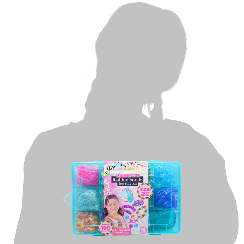 Ily DIY Fashion Bandz Jewelry Kit – Teal Storage Case - Image 4