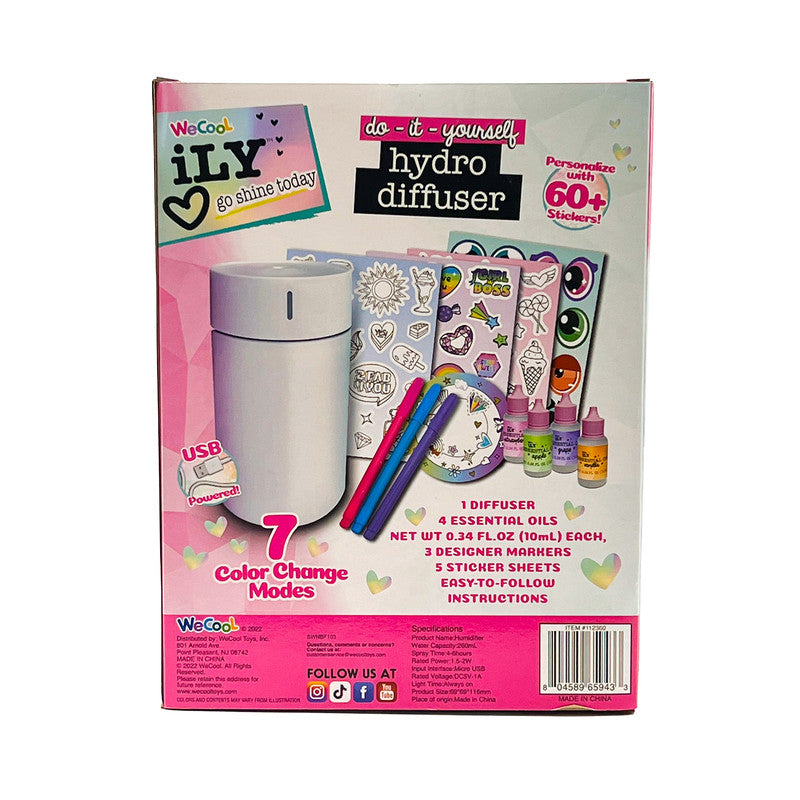 Ily DIY Hydro Diffuser Kit for Kids – Customize Your Room with Scents & Stickers (6+) - Image 5