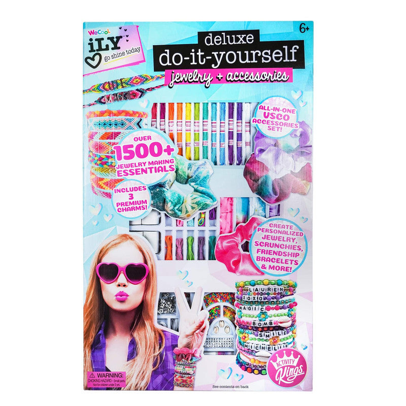 Ily DIY Deluxe Jewelry & Accessories Kit for Kids – Over 1500 Items for Creative Fun (6+)