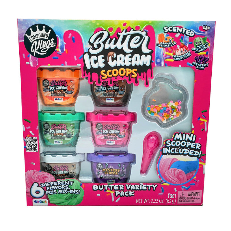 Compound Kings Butter Minis Variety Pack – Ice Cream Scoops Sensory Slime