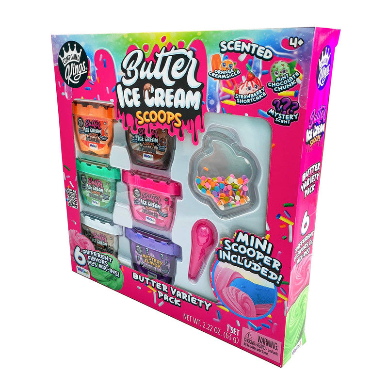 Compound Kings Butter Minis Variety Pack – Ice Cream Scoops Sensory Slime - Image 2