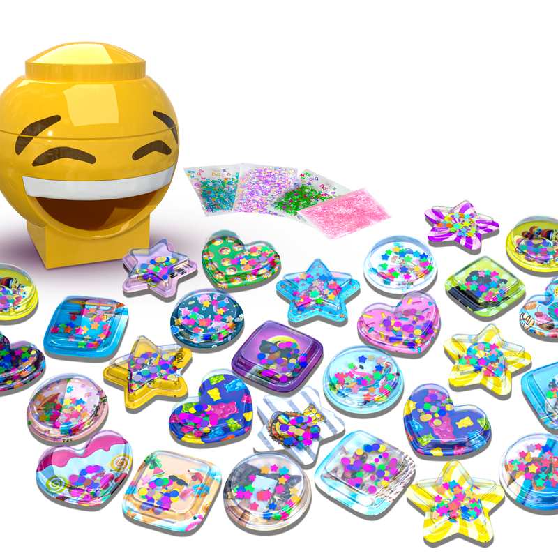 Ily iLY 3D Sticker Maker Deluxe Version – Create 60 Fun 3D Stickers with Gems & Glitter (6+) - Image 3