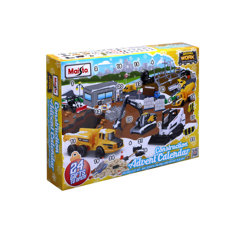 MAISTO DIECAST Maisto Advent Calendar Mini Work Machines Playset Unisex, 3-4 Years - Image 2