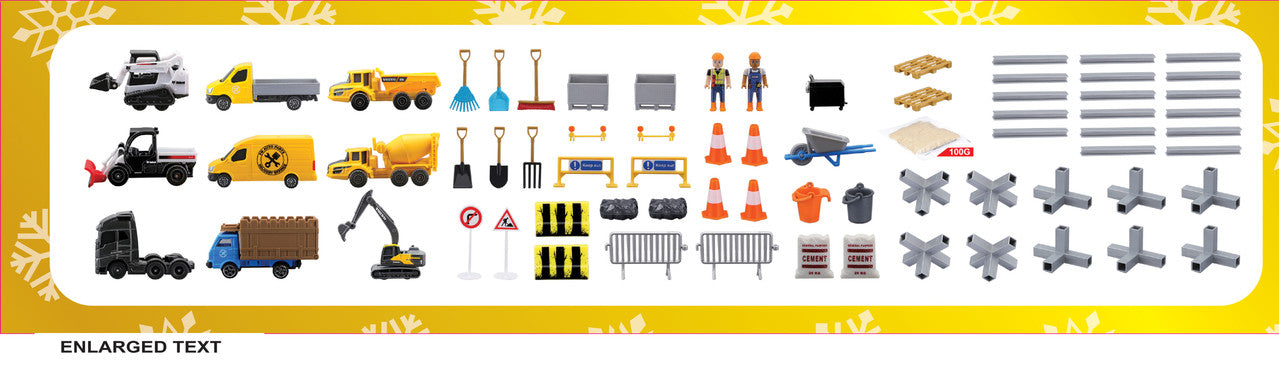 MAISTO DIECAST Maisto Advent Calendar Mini Work Machines Playset Unisex, 3-4 Years - Image 4