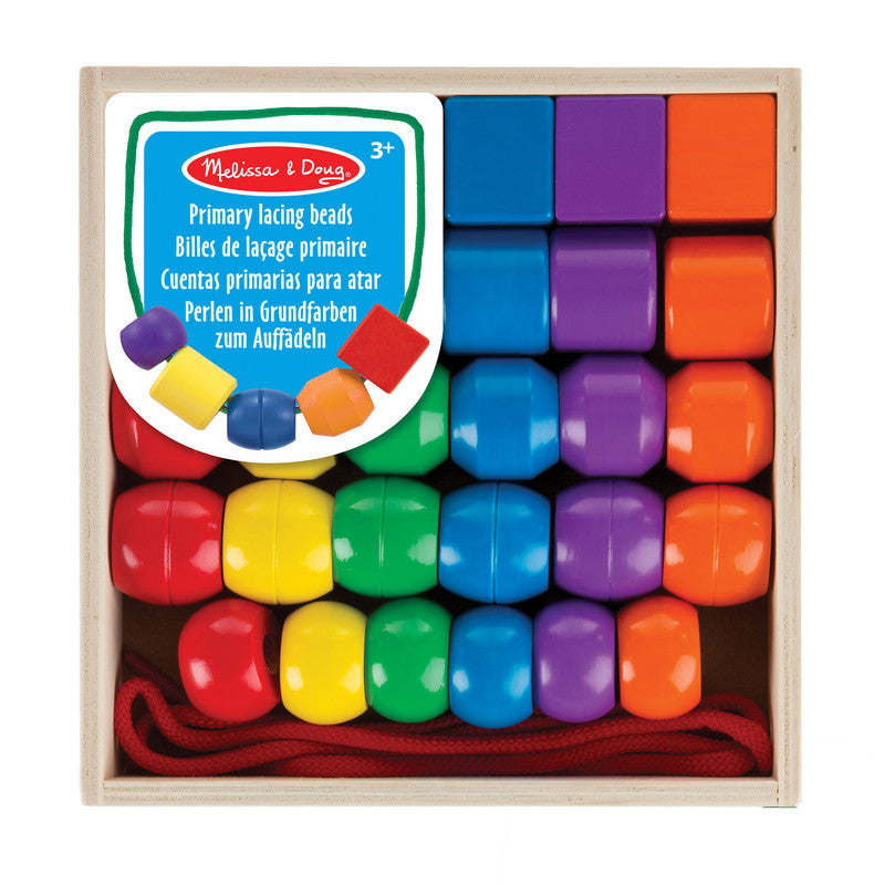 SPINMASTER Melissa & Doug PRIMARY LACING BEADS - EDUCATIONAL TOY