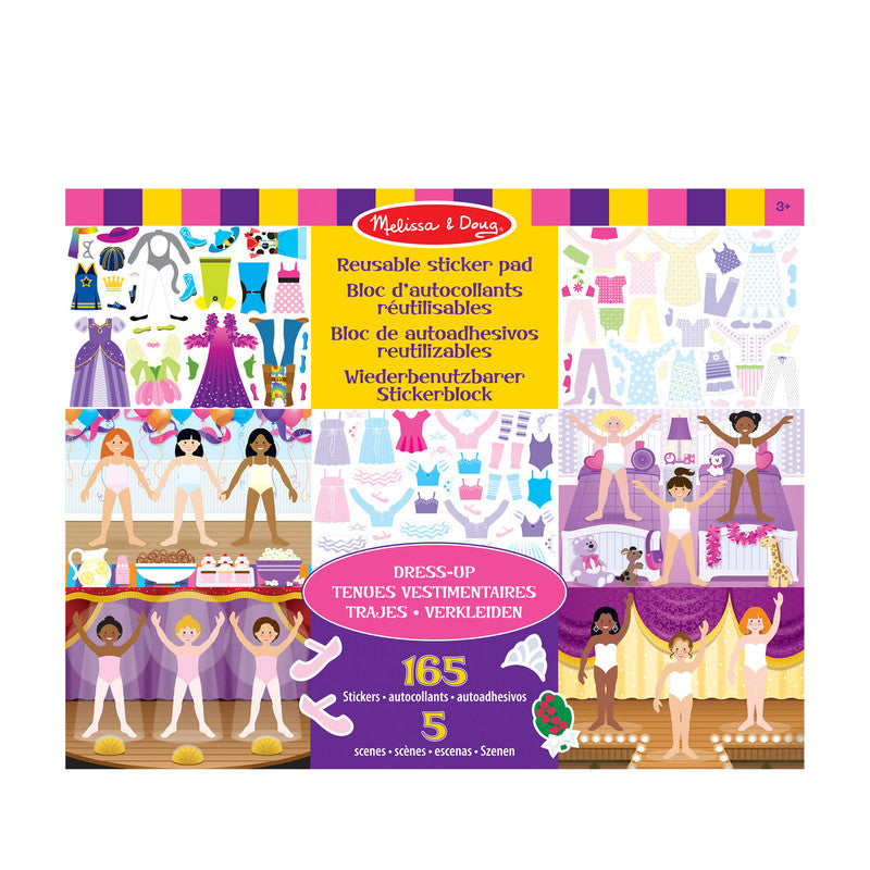 SMD _MELISSA & DOUG _SPIN MASTER Melissa & Doug Reusable Sticker Pad: Dress-Up - 165+ Reusable Stickers - Image 7