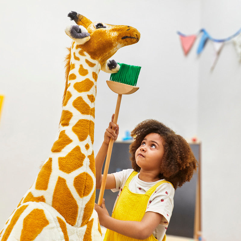 Melissa & Doug Giant Giraffe - Lifelike Plush Stuffed Animal (over 4 feet tall)