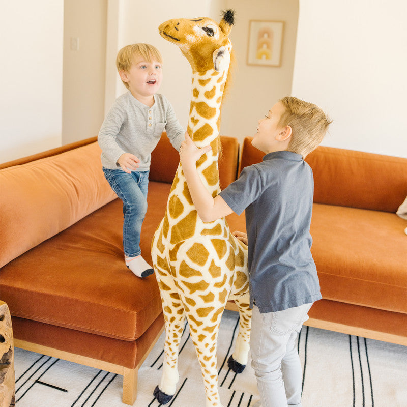 Melissa & Doug Giant Giraffe - Lifelike Plush Stuffed Animal (over 4 feet tall)