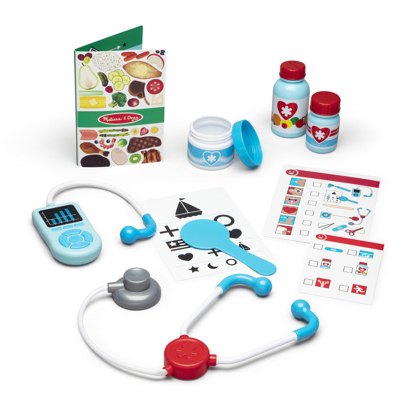 Melissa & Doug Get Well Doctor’s Kit Pretend Play Set – 25 Toy Pieces for Preschool Girls, Boys