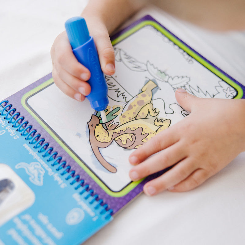 Melissa & Doug On The Go Water Wow! Reusable Water-Reveal Activity Pad Travel Toy – Dinosaurs