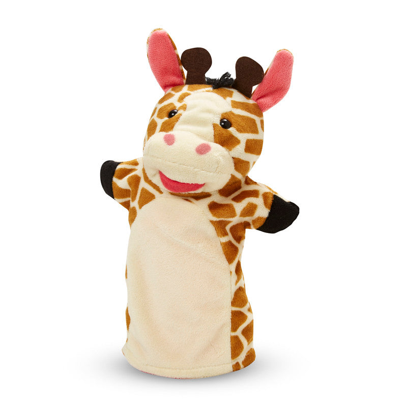 SMD _MELISSA & DOUG _SPIN MASTER Melissa & Doug Zoo Friends Hand Puppets (Set of 4) - Elephant, Giraffe, Tiger, and Monkey - Image 4