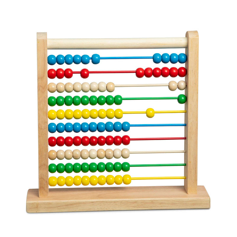 Melissa & Doug Abacus - Classic Wooden Educational Counting Toy With 100 Beads