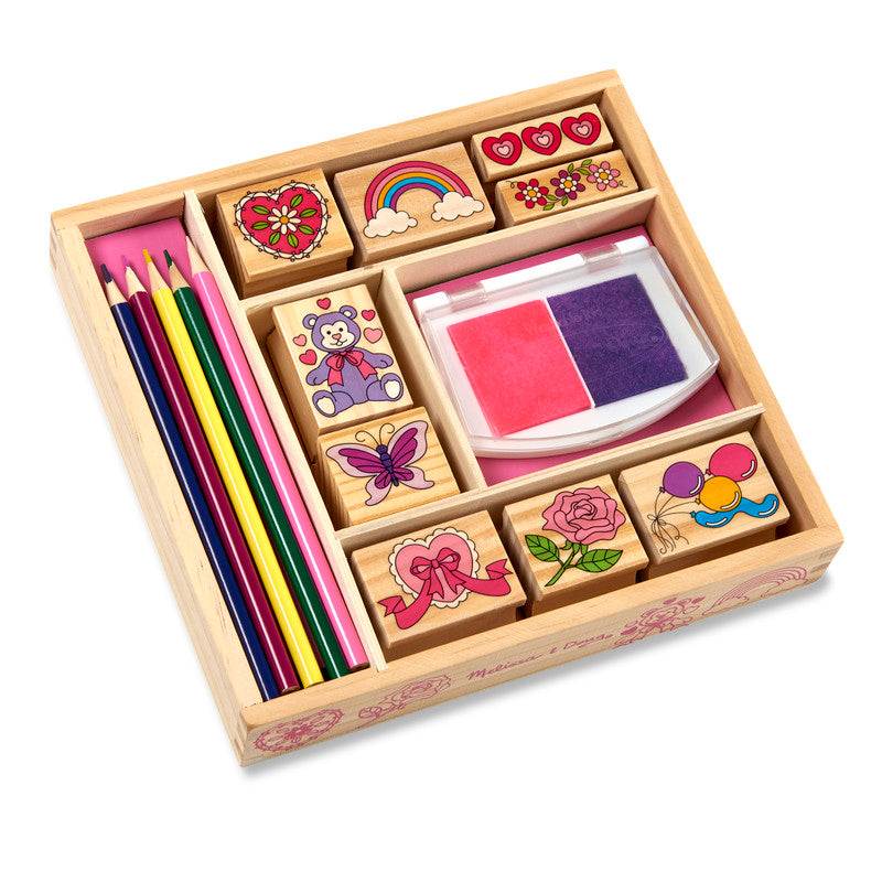 SMD _MELISSA & DOUG _SPIN MASTER Melissa and Doug Art and Crafts Art Supplies Friendship Stamp set Global Standards Multilingual 6 Pack Solid - Image 2