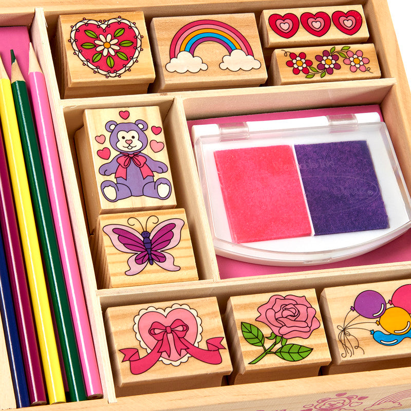 SMD _MELISSA & DOUG _SPIN MASTER Melissa and Doug Art and Crafts Art Supplies Friendship Stamp set Global Standards Multilingual 6 Pack Solid - Image 4