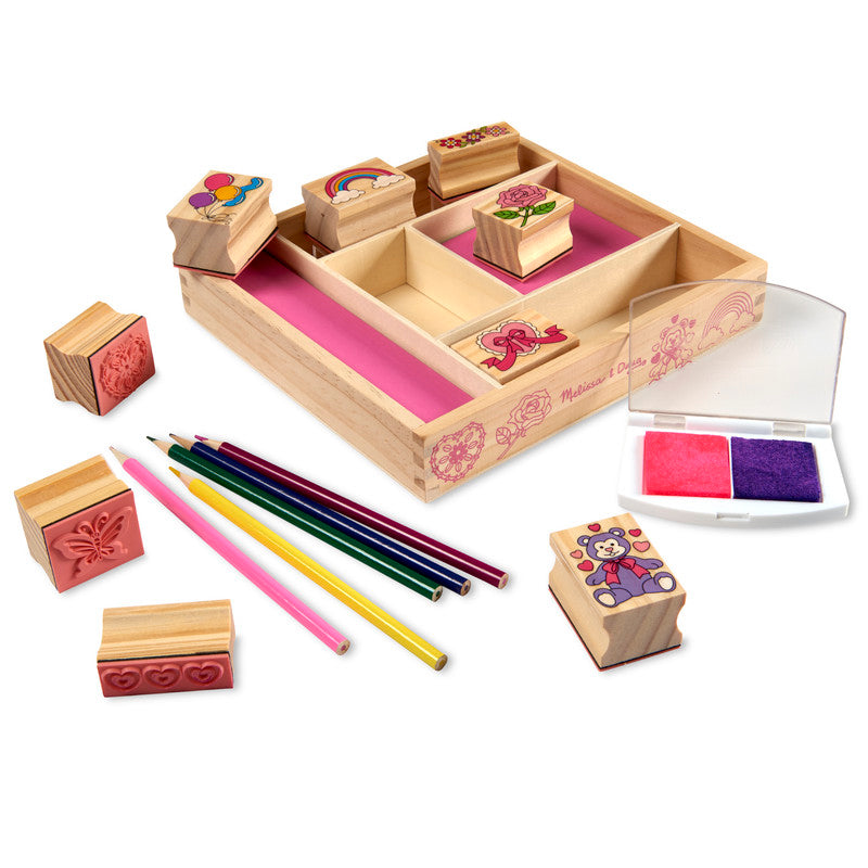 SMD _MELISSA & DOUG _SPIN MASTER Melissa and Doug Art and Crafts Art Supplies Friendship Stamp set Global Standards Multilingual 6 Pack Solid - Image 3