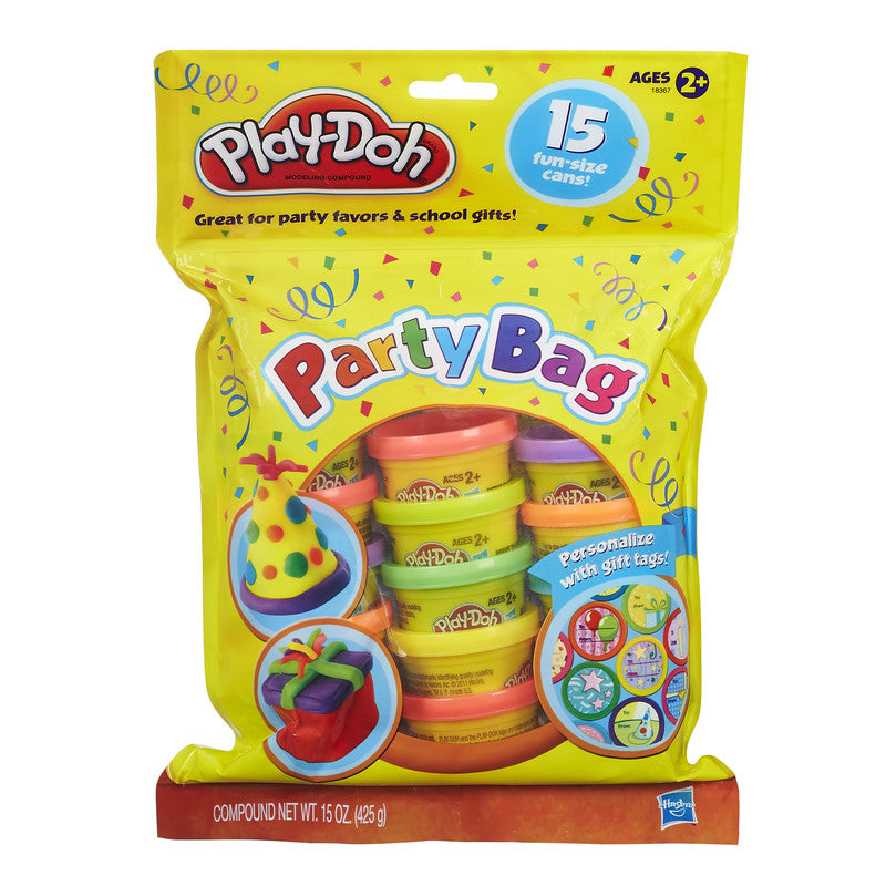 Play-Doh Party Bag, 15 Mini Play-Doh Cans for Kids Party Favors, Trick or Treat Toys, Classroom Prizes, Toys for 2 Year Olds and Up, 1 Ounce Each