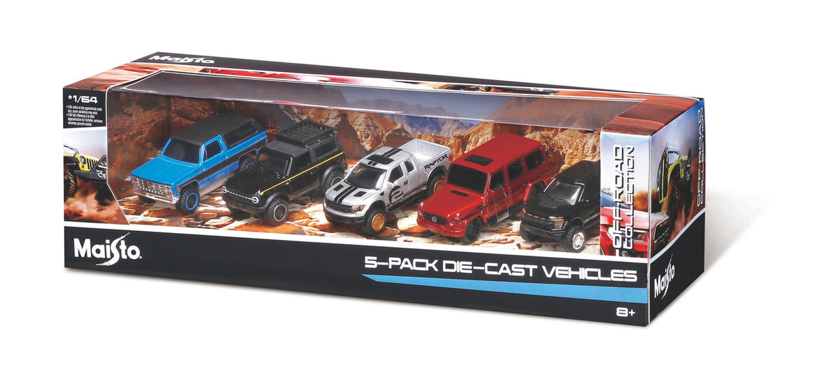 MAISTO DIECAST 1:64 Maisto 5-pk.(OFF-ROAD Collection & SPECIAL Collection)