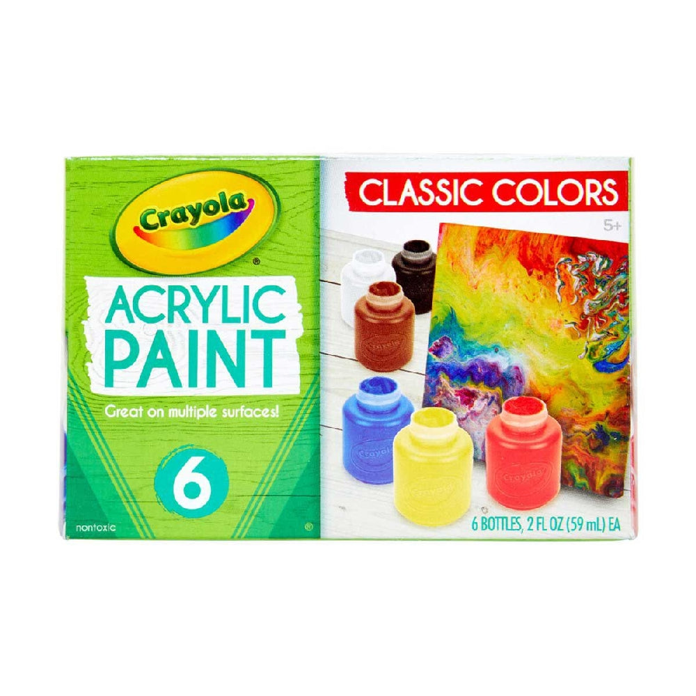 CRAYOLA LLC Crayola Acrylic Paint Set Unisex, 5+ Years, Pack of 6