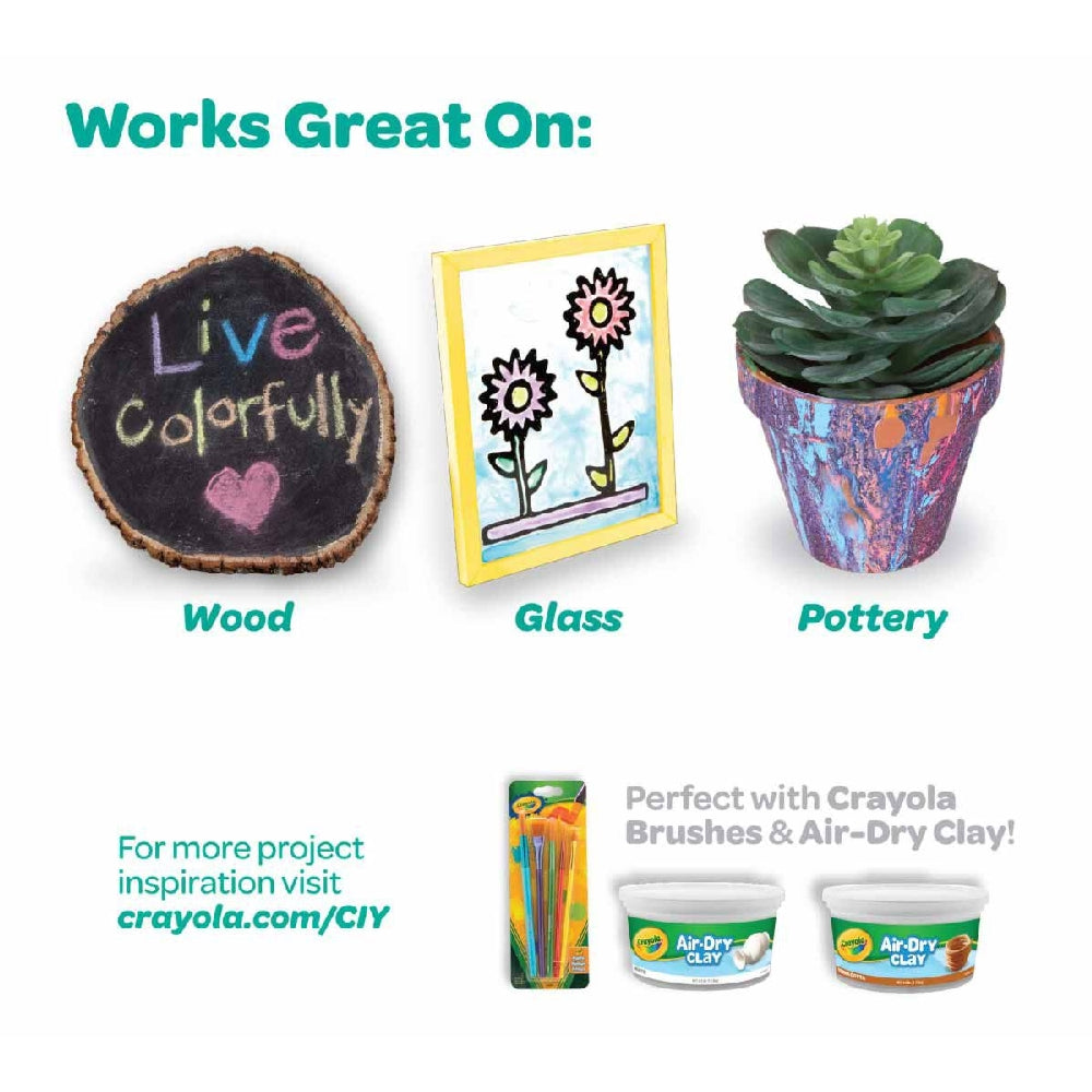 CRAYOLA LLC Crayola Acrylic Paint Set Unisex, 5+ Years, Pack of 6 - Image 3