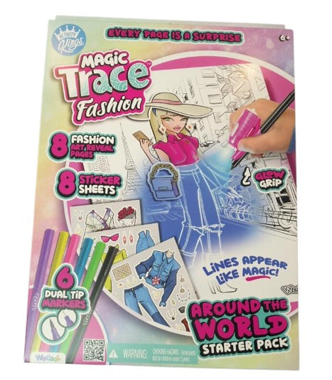 Compound Kings Magic Trace Fashion Starter Pack – Light-Up Art Activity Kit for Kids 6+ - Image 2