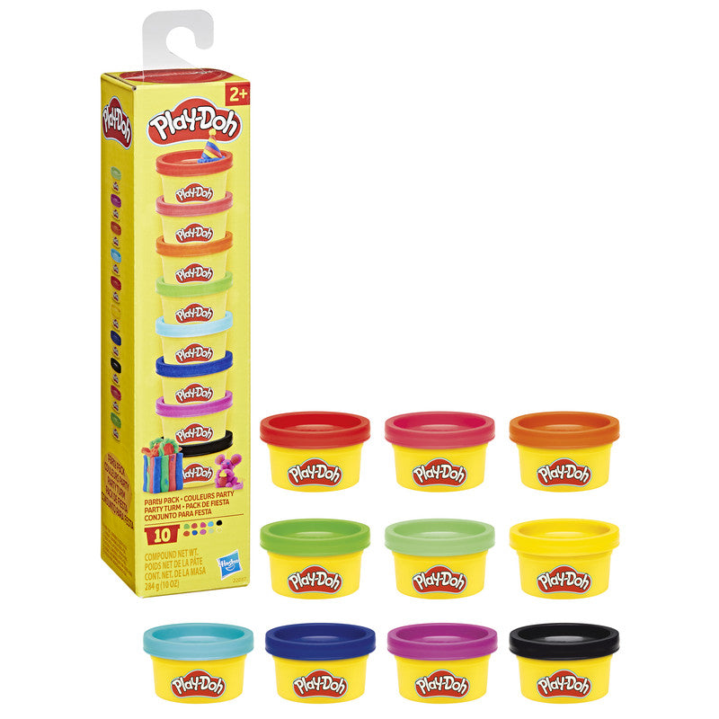 Play-Doh Party Pack, 10 Mini Play-Doh Cans for Kids Party Favors, Trick or Treat Toys, Classroom Prizes, Toys for 2 Year Olds and Up