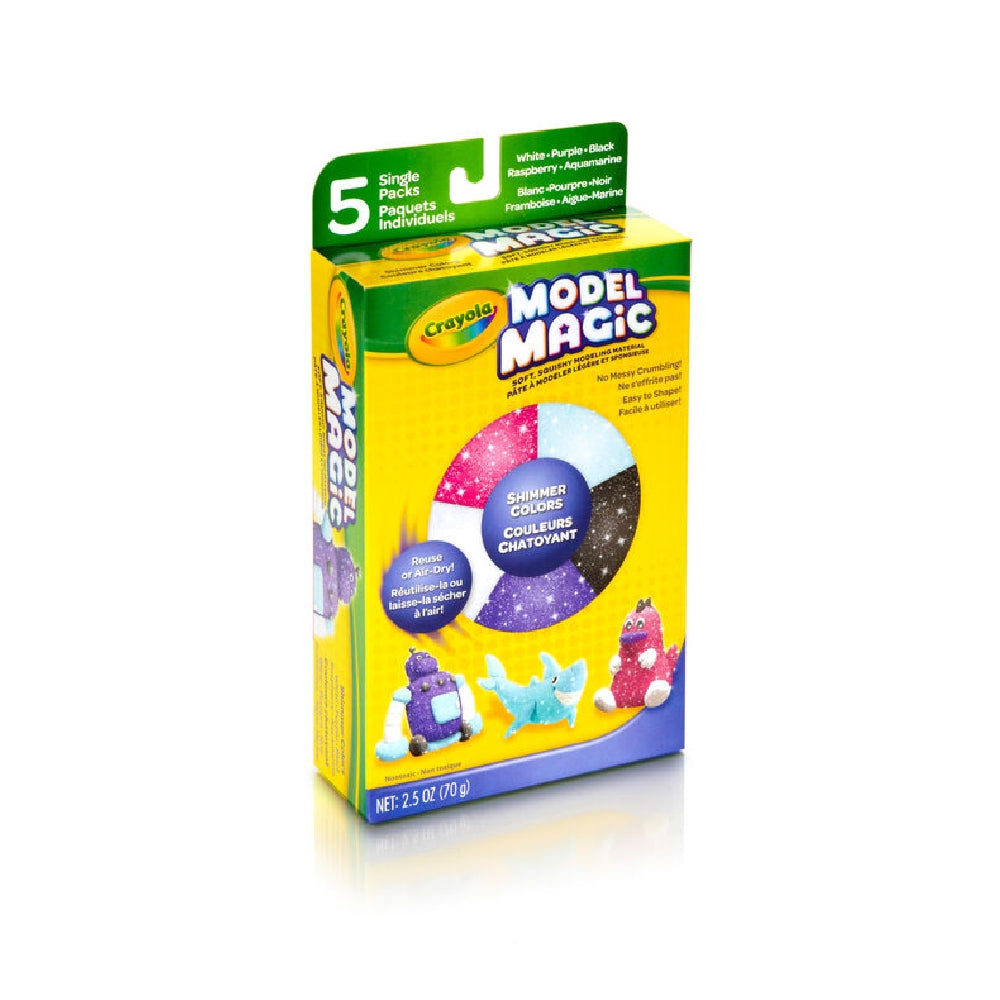 CRAYOLA LLC Crayola Shimmer Variety Model Magic Assorted Modeling Clay Unisex, 3+ Years, Pack of 5 - Image 4
