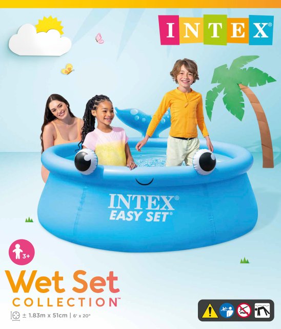 INTEX 6ft Jolly Whale Easy Set Pool – Fun Character-Themed Fast-Inflation Splash Pool for Toddlers - Image 4