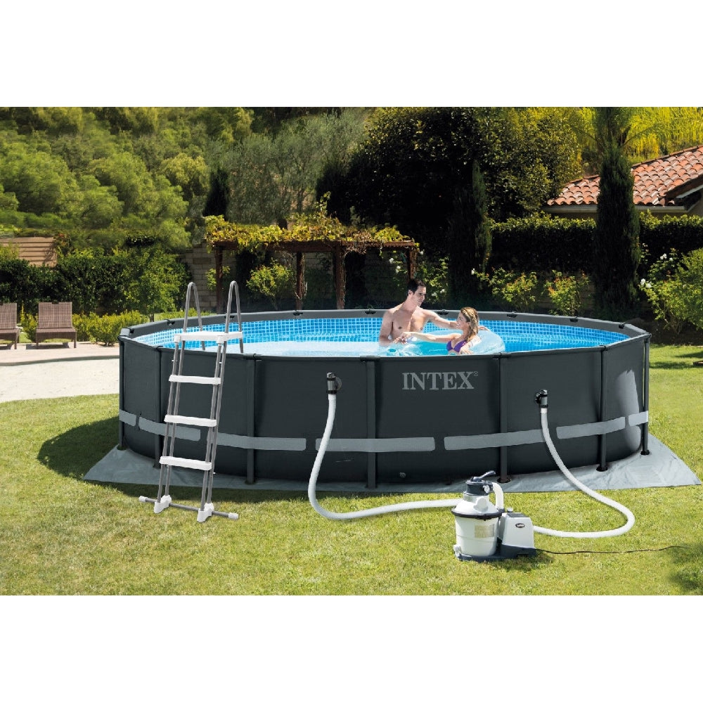 INTEX 16ft Round Ultra XTR Frame Pool Set – Superior Puncture Resistance Above Ground Swimming Pool for High-Use Fun - Image 7