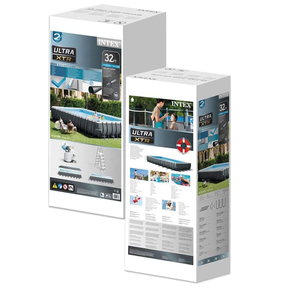 INTEX 32ft x 16ft x 52in Ultra XTR Rectangular Pool Set with Sand Filter & Ladder – Premium Above Ground Pool for Large Families - Image 5