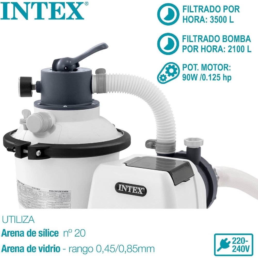 INTEX Krystal Clear SX925 Sand Filter Pump – Eco-Friendly 925 GPH Filtration for Small Above Ground Pools - Image 2