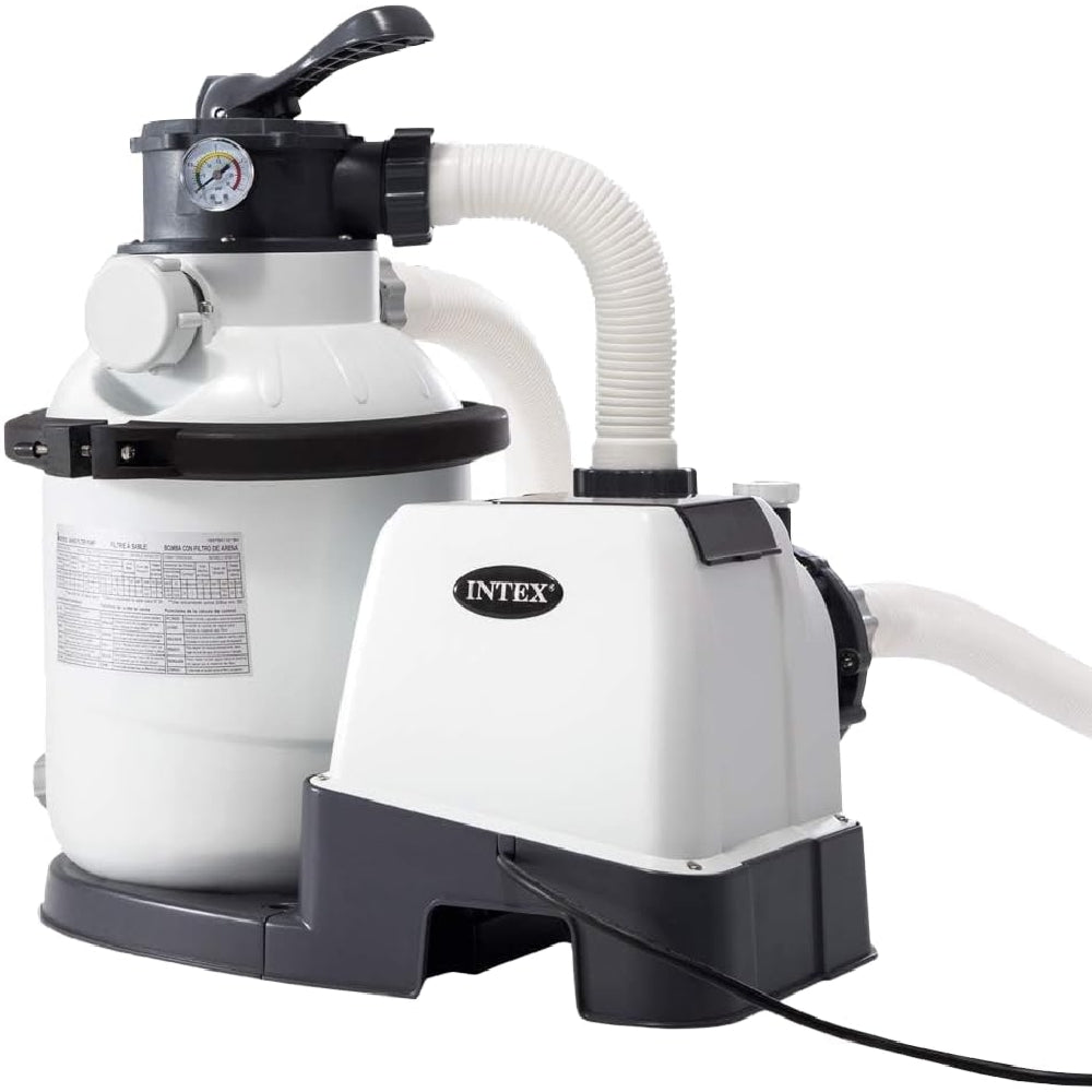 INTEX 1500 GPH Krystal Clear Sand Filter Pump – High-Efficiency Filtration System for Mid-Size Above Ground Pools