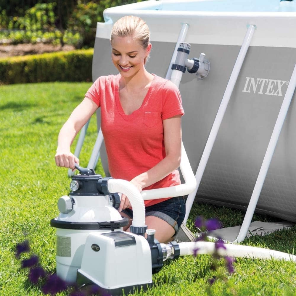 INTEX 1500 GPH Krystal Clear Sand Filter Pump – High-Efficiency Filtration System for Mid-Size Above Ground Pools - Image 2
