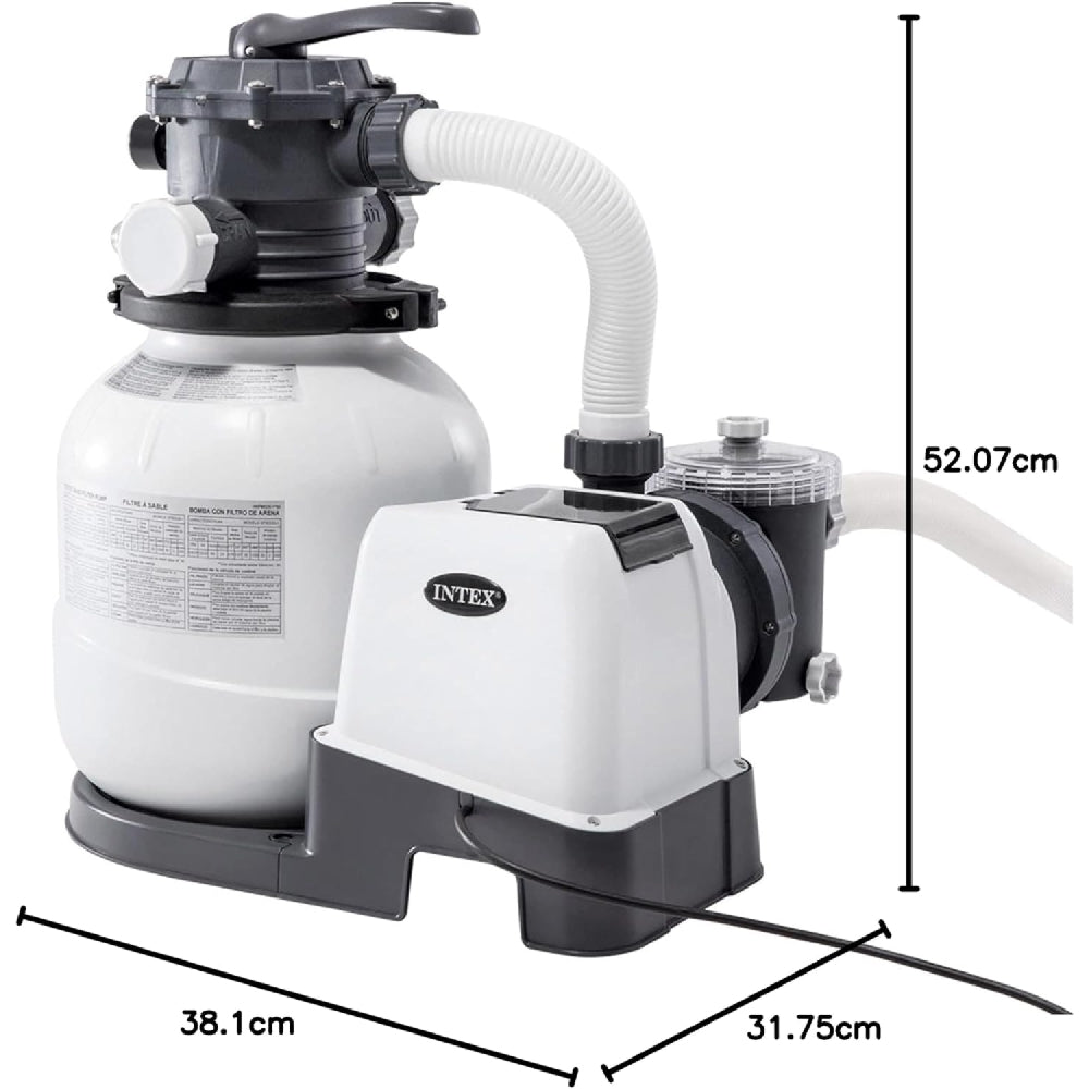 INTEX 2100 GPH Krystal Clear Sand Filter Pump – Professional Grade Above Ground Pool Water Purifier - Image 3