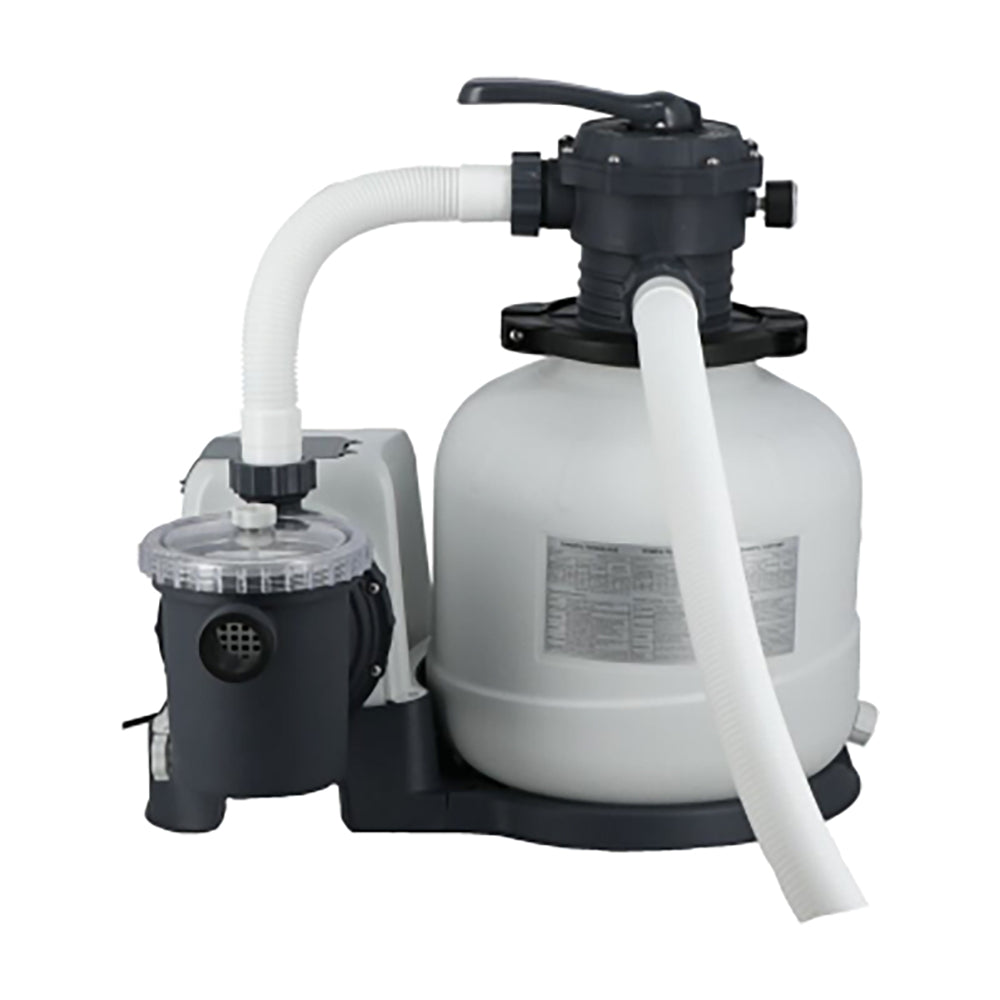 INTEX Krystal Clear Sand Filter Pump – 2,100 GPH Durable Above Ground Pool Filtration System with Timer