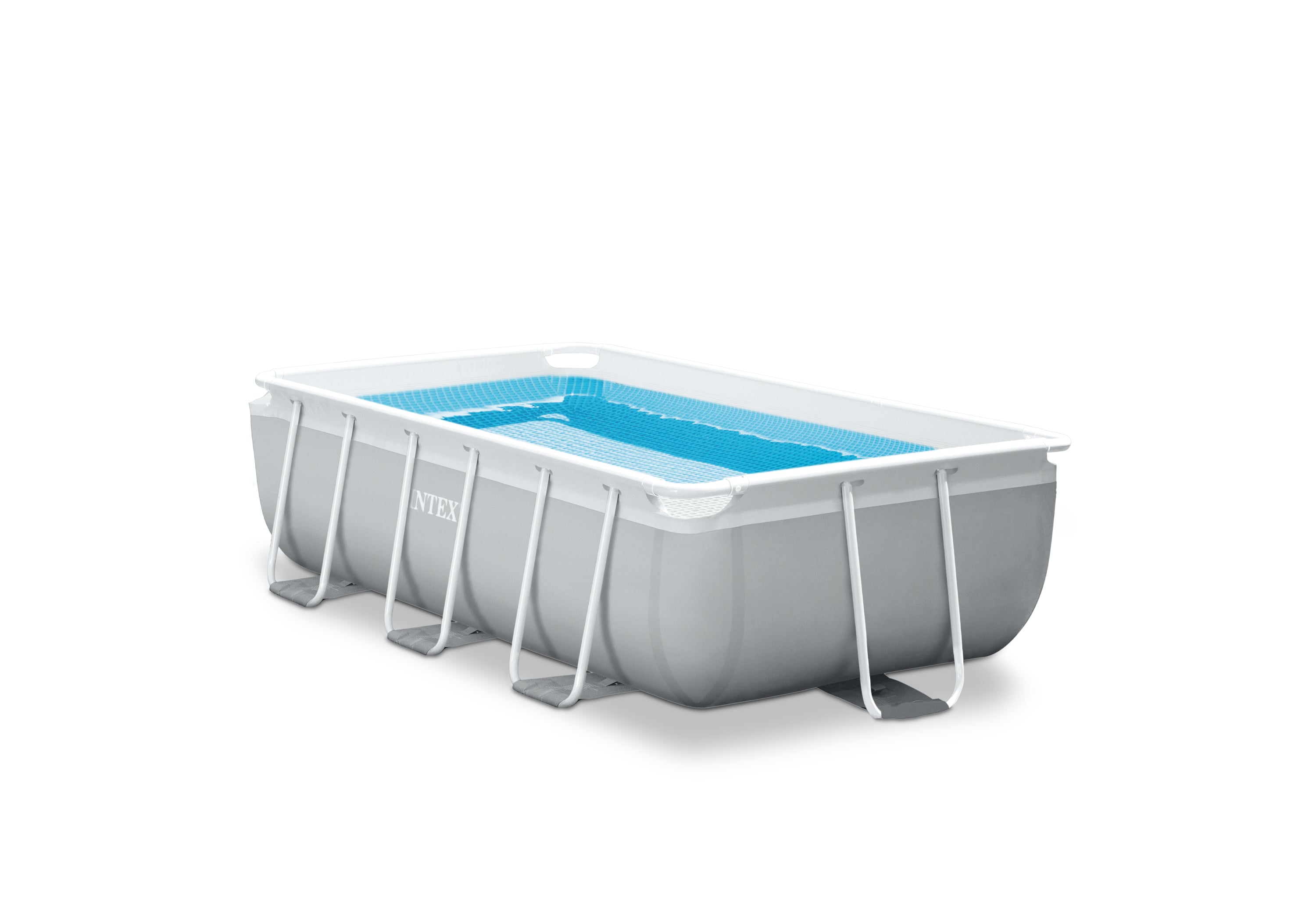 INTEX 10ft Prism Frame Rectangular Pool – Starter Above Ground Pool with Filter Pump