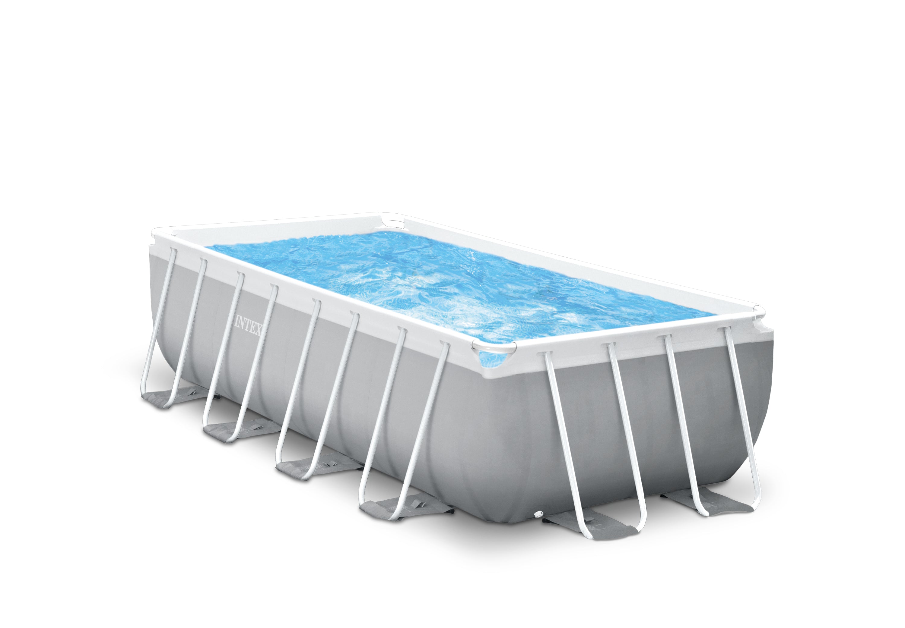 INTEX 13ft Prism Frame Pool – Durable Rectangular Steel Frame for Backyard Recreation