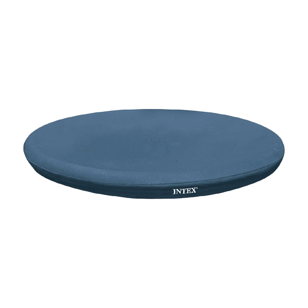 INTEX 8ft Easy Set Pool Cover – Round Debris Guard with Rope Tie for Inflatable Top-Ring Pools