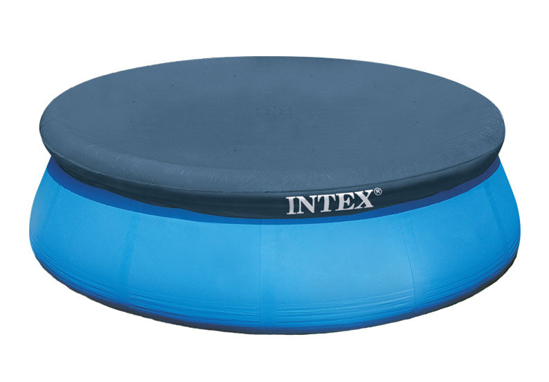 INTEX 12ft Easy Set Pool Cover – Round Debris Shield with Rope Tie to Prevent Water Contamination